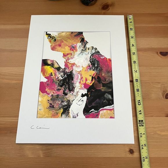 New Original Signed Artwork Acrylic Paint on Acid Free Paper - Picture 5 of 6